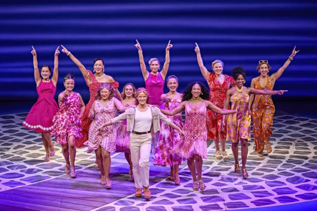 MAMMA MIA! UK Tour 2025 - 2026 cast. Photography by Brinkhoff/Mögenburg
